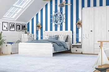 Кровать Индиана JLOZ/160x200 сосна каньон фото 4