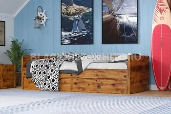 Кровать Индиана JLOZ1S/90 дуб саттер фото 3