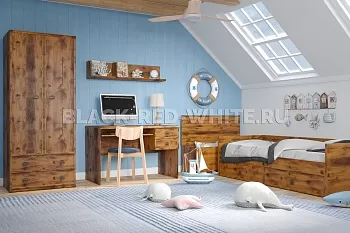 Кровать Индиана JLOZ1S/90 дуб саттер фото 5