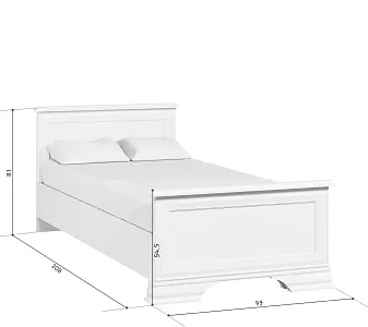 Кровать Кентаки LOZ/90x200 белый фото 5