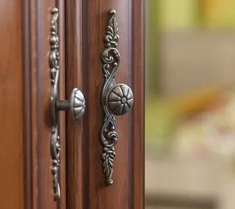 Шкаф с витриной Кентаки REG2W1S каштан фото 4