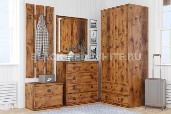 Шкаф со штангой Индиана JSZF2D2S дуб саттер фото 5