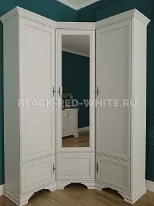 Шкаф угловой Кентаки SZFN5D белый фото 2
