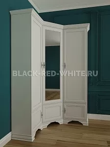 Шкаф угловой Кентаки SZFN5D белый фото 3