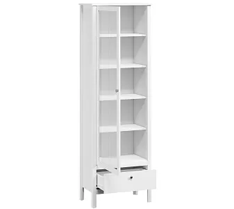 Шкаф-витрина Ева (Хельга) REG1W1S/65 белый фото 5