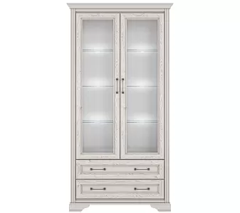 Шкаф-витрина Стилиус REG2W2S с подсветкой (Лиственница сибирская)