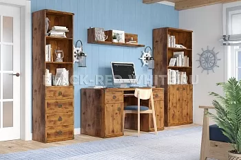 Стеллаж Индиана JREG2DO дуб саттер фото 5