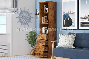 Стеллаж Индиана JREG4SO/50 дуб саттер фото 4